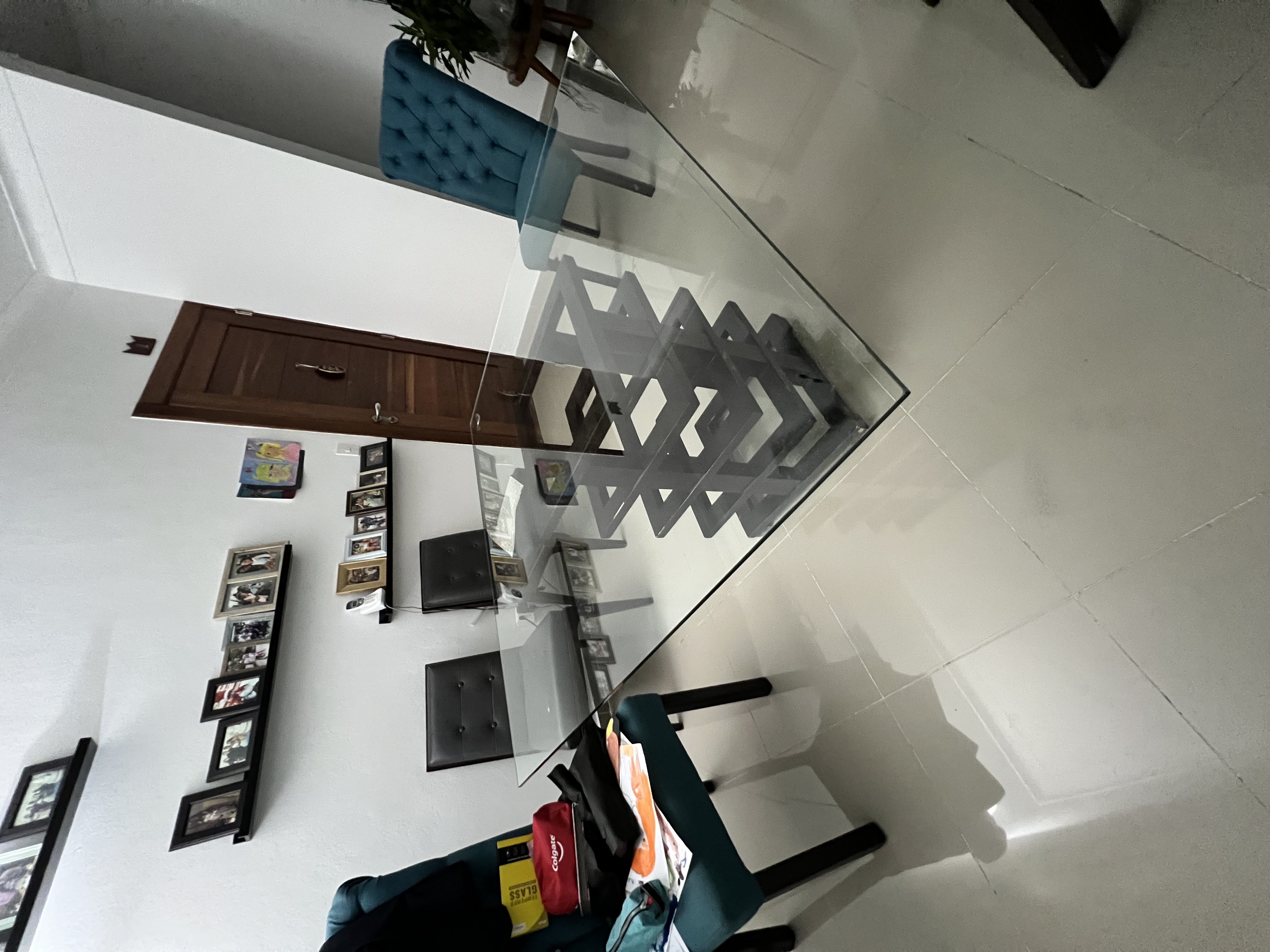muebles y colchones - De oportunidad! Juego de comedor ILUMEL 6 sillas 54x54 pulgs 6