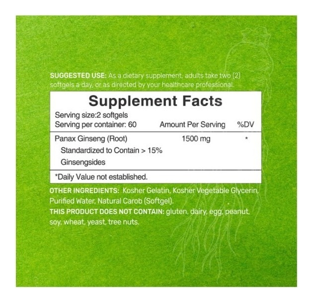 Salud y Equipamiento Médico - Ginseng 1500 Mg - 120 Uds 1