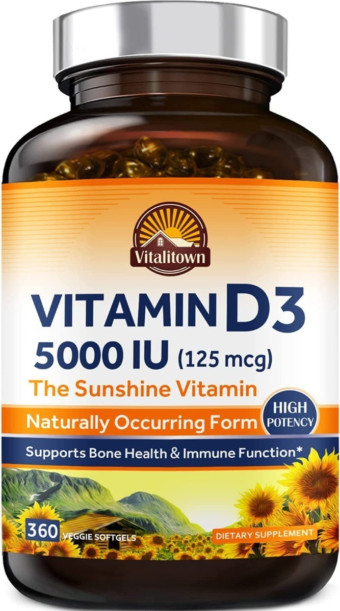 Salud y Equipamiento Médico - Vitamina D3 5000 Iu Vitalitown 0