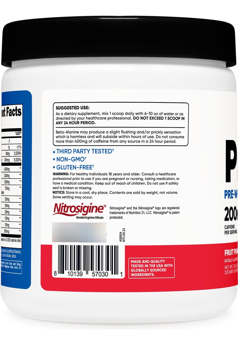 Salud y Equipamiento Médico - Polvo Complejo Pre-entrenamiento -nutricost 3