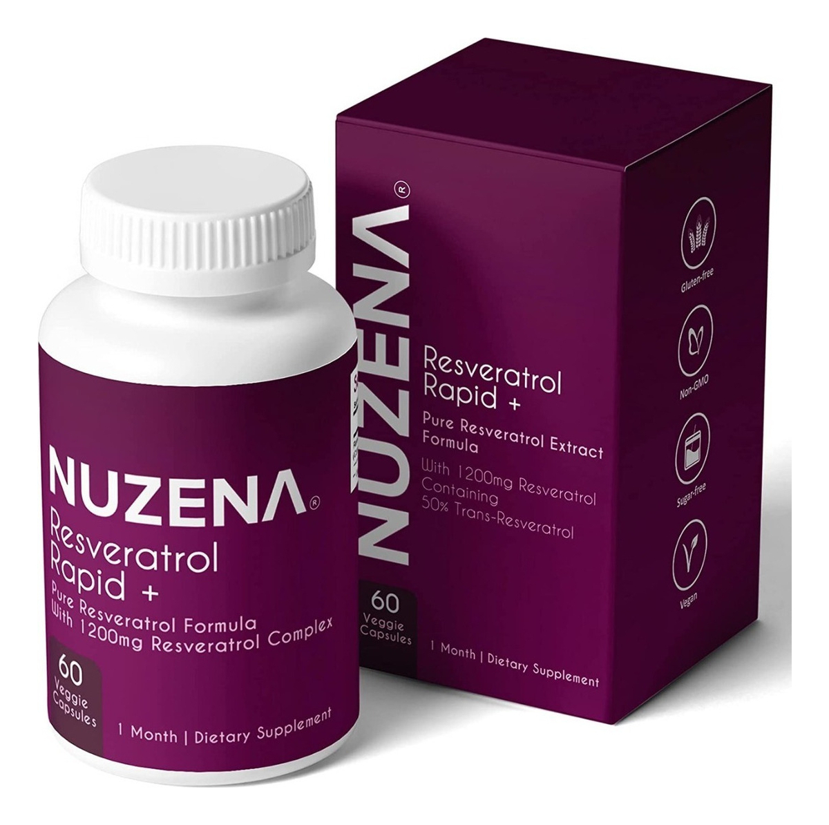 Salud y Equipamiento Médico - Nuzena Resveratrol 60 Cápsulas