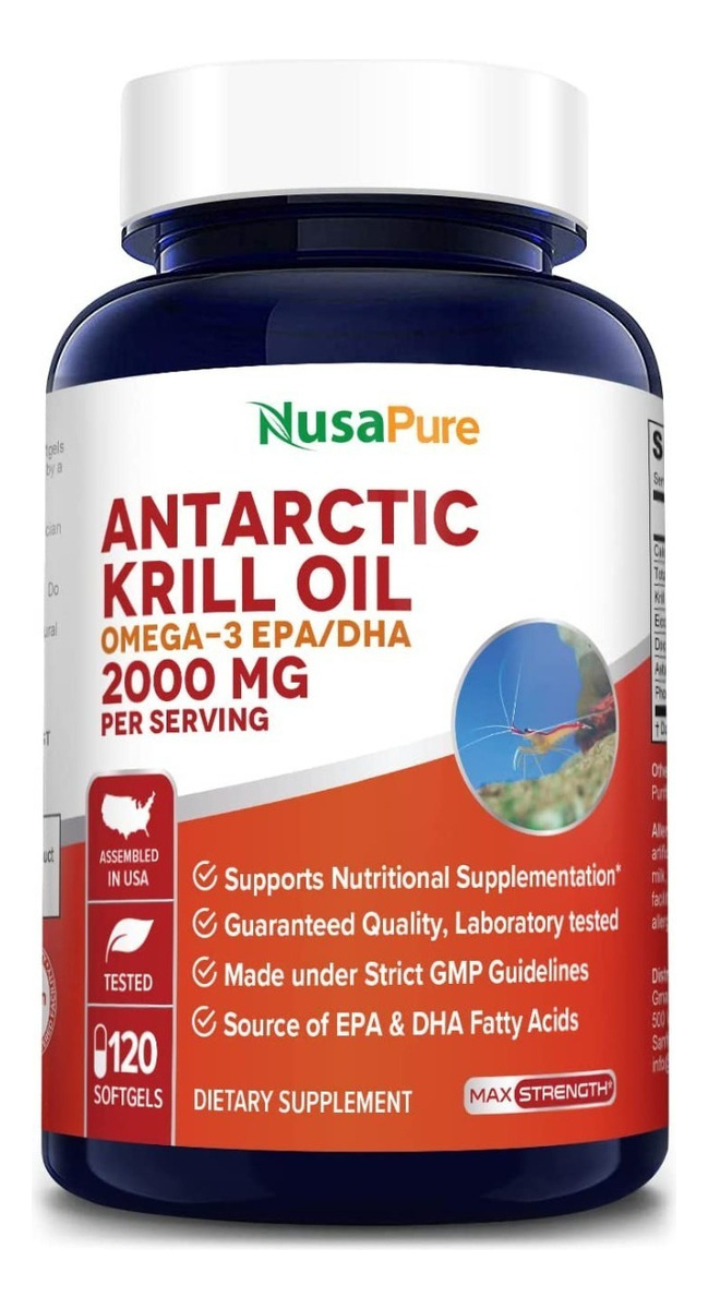 Salud y Equipamiento Médico - Aceite Krill Nusapure 120 Capsulas