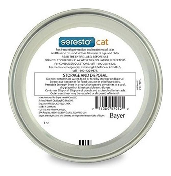 Salud y Equipamiento Médico - Collar De Pulgas Y Garrapatas Bayer Seresto Para Gato Todos 1