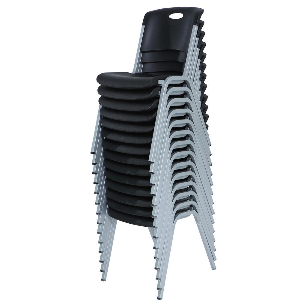 articulos de oficina - Silla Negra 35 cm x 45.5 cm x 60 cm / 13" x 17.9"  2