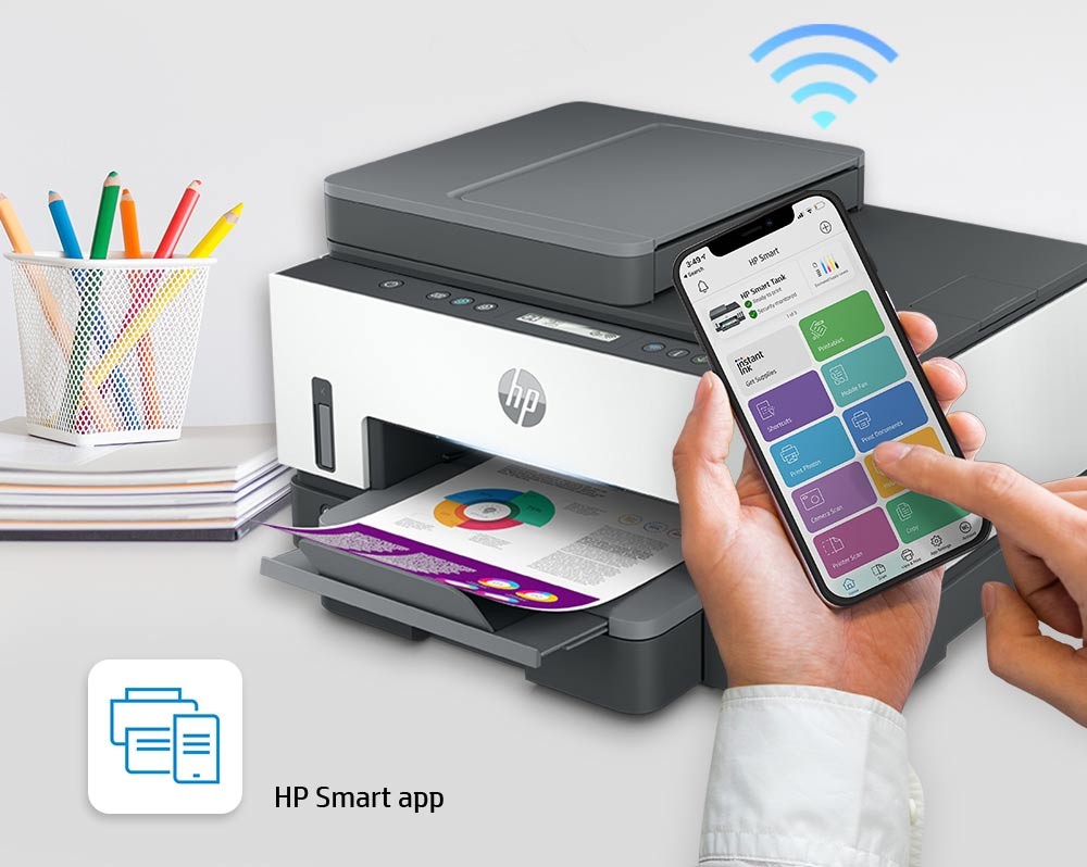 impresoras y scanners - MULTIFUNCIONA CON BOTELLA DE TINTA DE FABRICA ,WI- HP SMART TANK 750 1