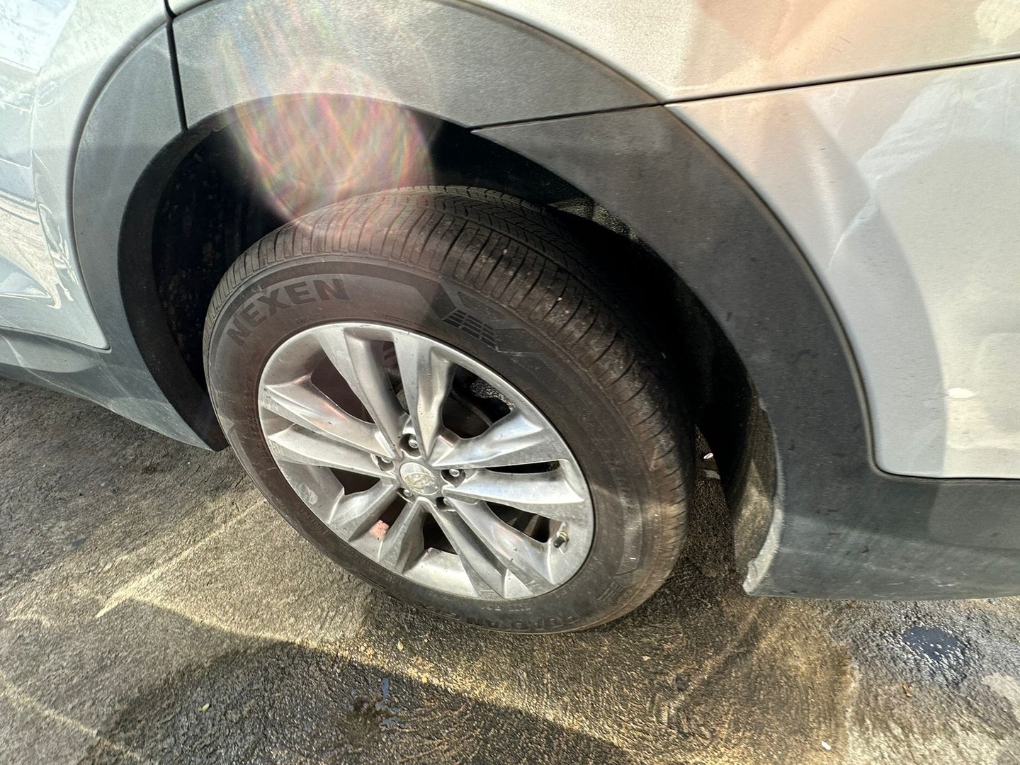 jeepetas y camionetas - HYUNDAI SANTA FE 2018 GRIS 6