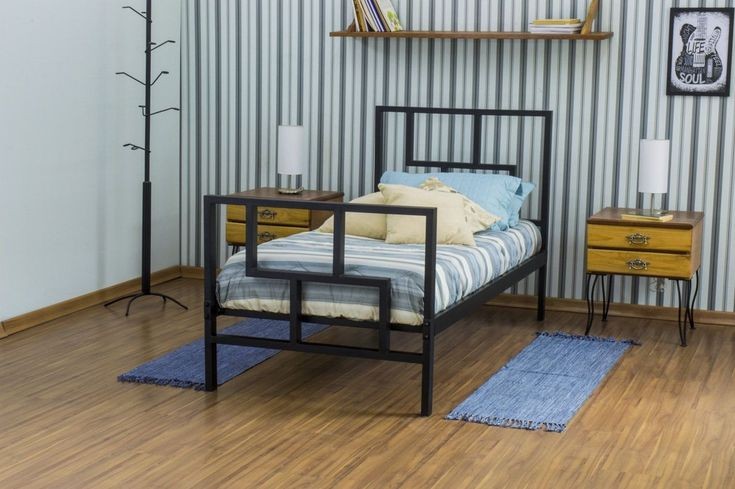 muebles y colchones - base de cama en metal 1