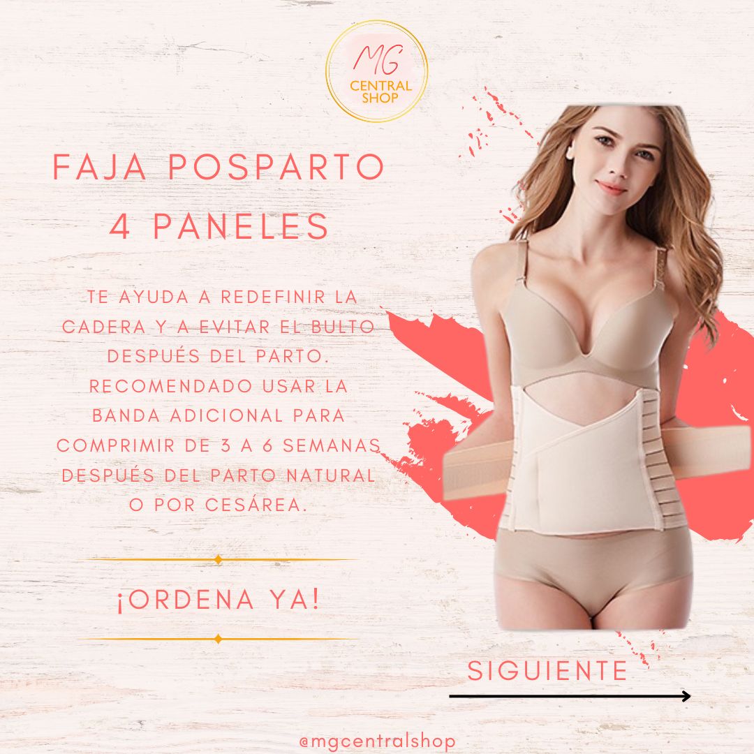accesorios - Faja posparto 4 paneles 3