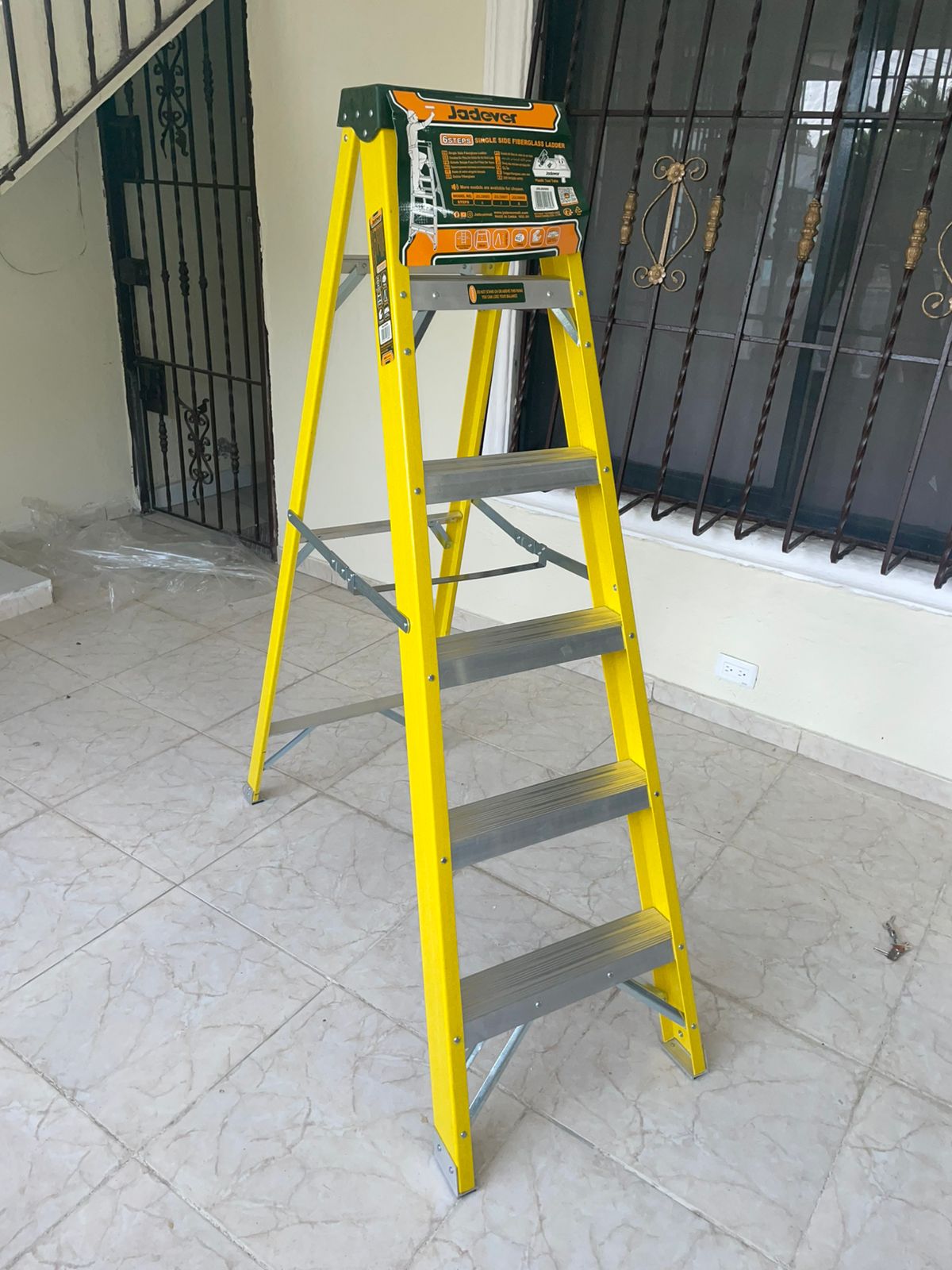 herramientas, jardines y exterior - Escalera tipo tijeras 6 niveles