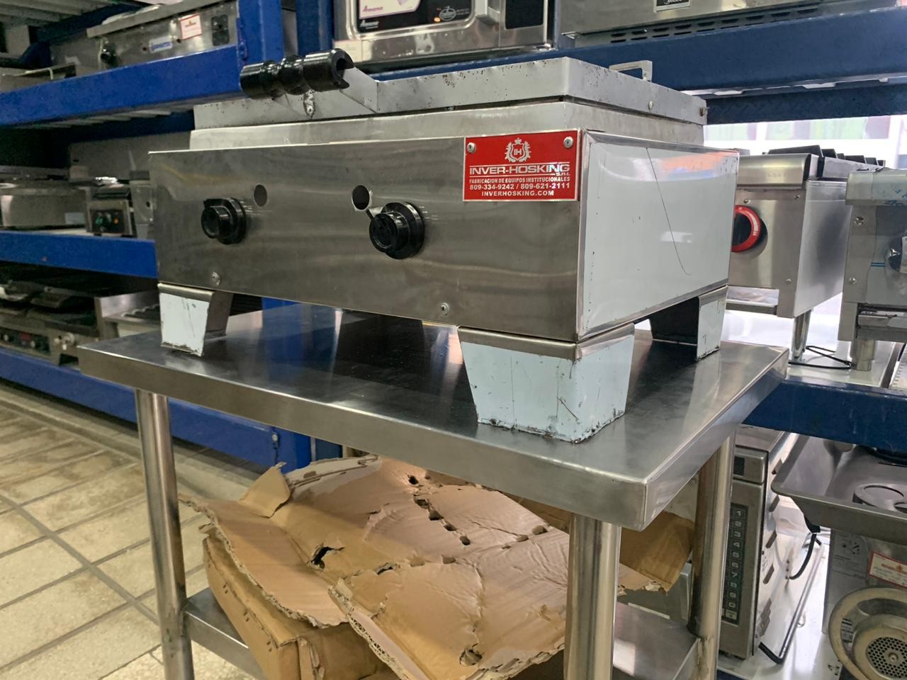 equipos profesionales - Tostadora a Gas en Acero Inoxidable  0