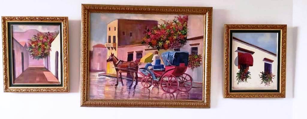 arte y antigüedades - Colección de cuadros en oleo 