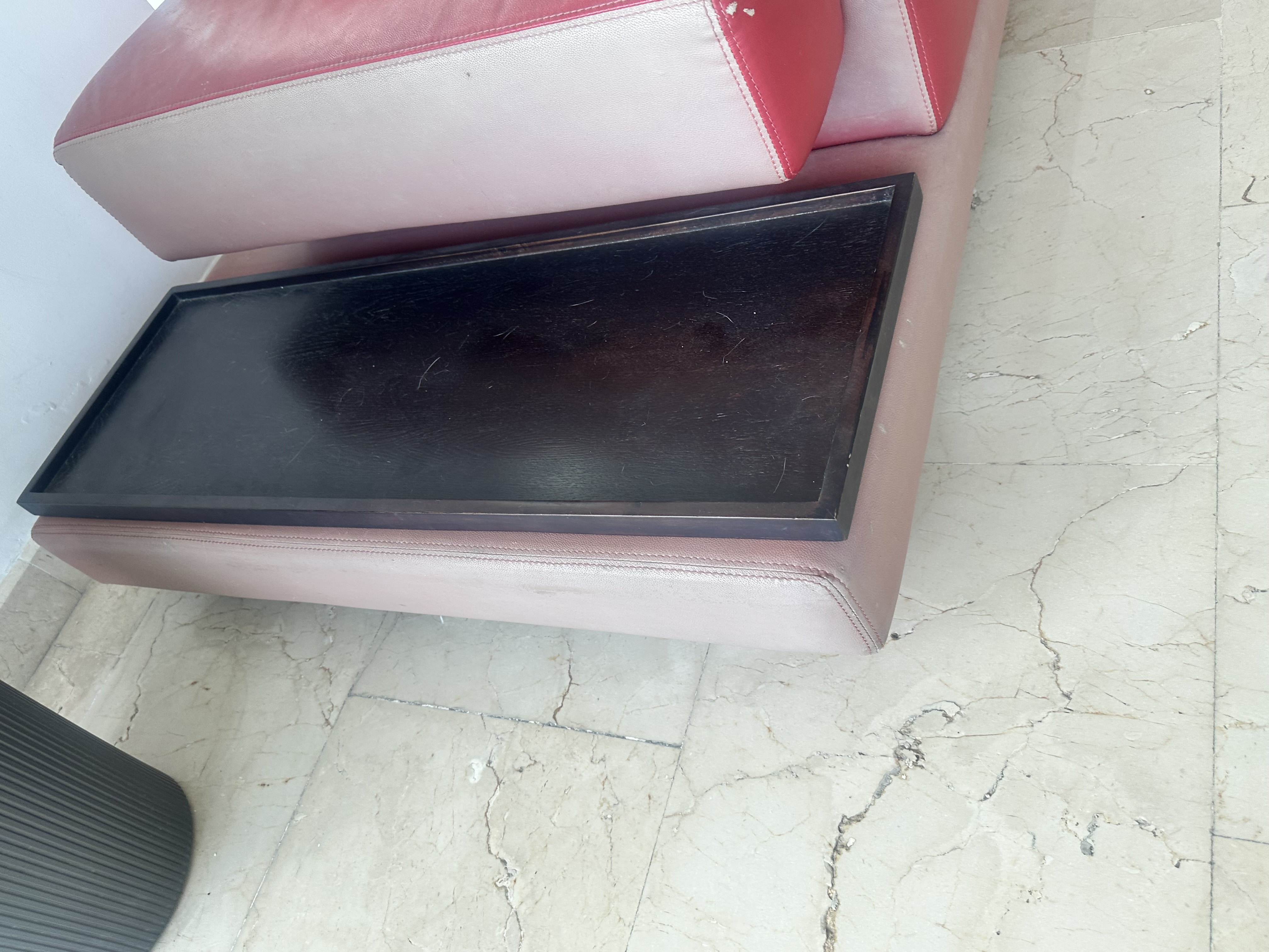 muebles y colchones - Juego muebles rojo pie  3