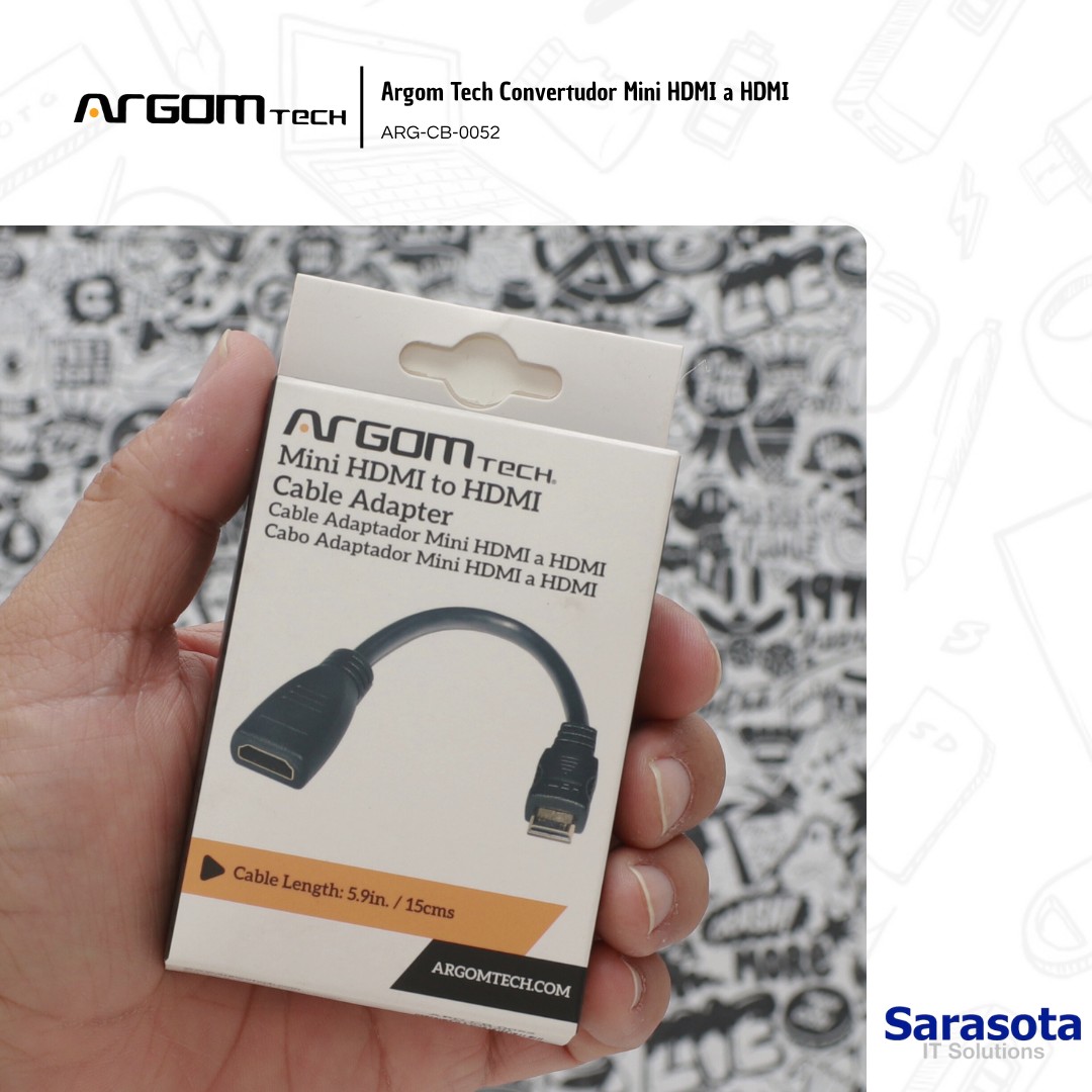 accesorios para electronica - Argom Tech Mini HDMI a HDMI hembra