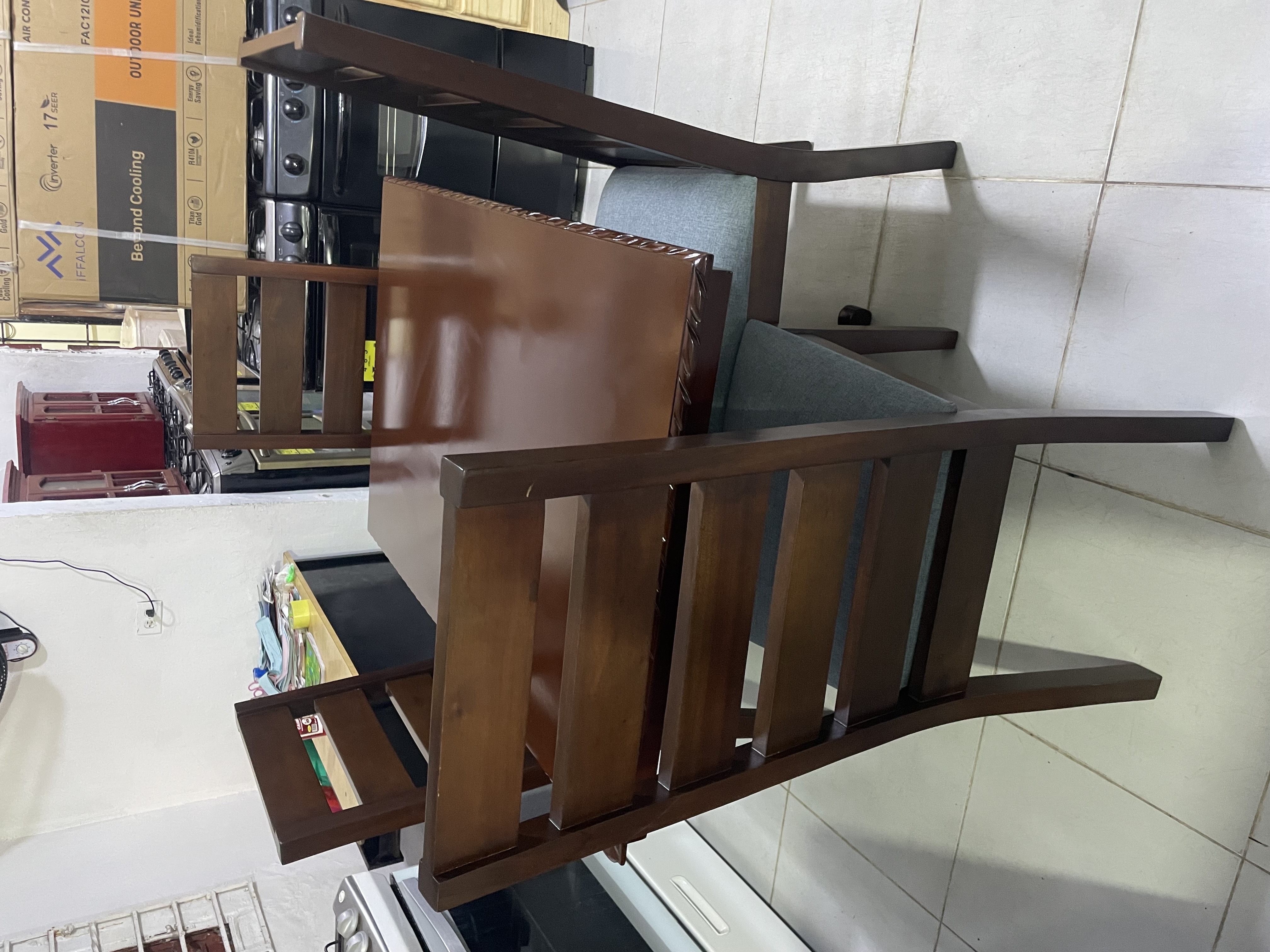 muebles y colchones - Juego de comedor 4 sillas elaborado en caoba Criollas con garantías 1