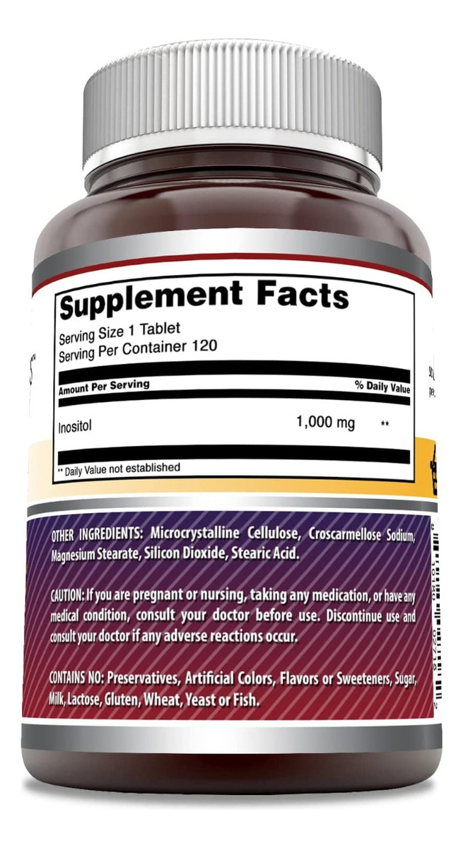 Salud y Equipamiento Médico - Suplemento Inositol 1000 Mg - Un - Unidad A $148700 3