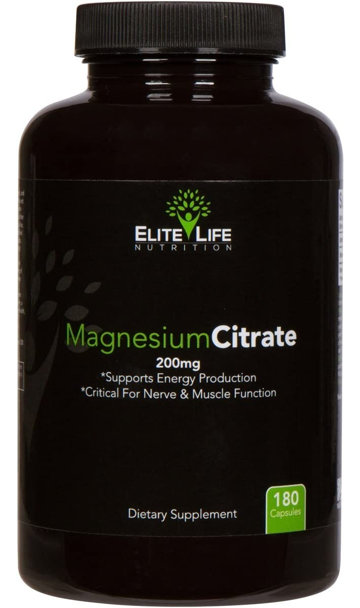 Salud y Equipamiento Médico - Citrato Magnesio 180 Cap Elite - 0
