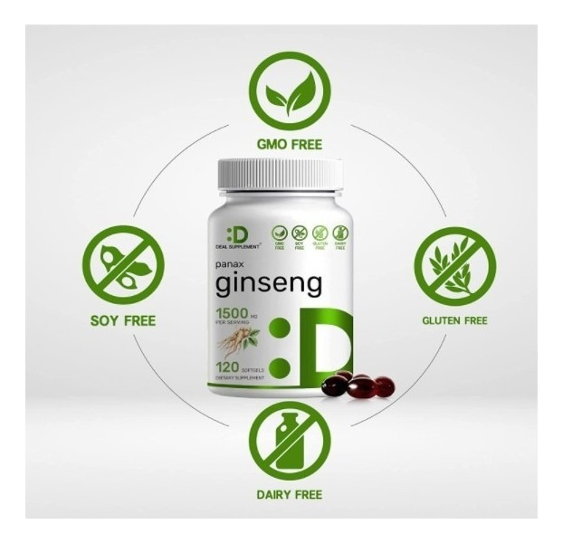 Salud y Equipamiento Médico - Ginseng 1500 Mg - 120 Uds 2