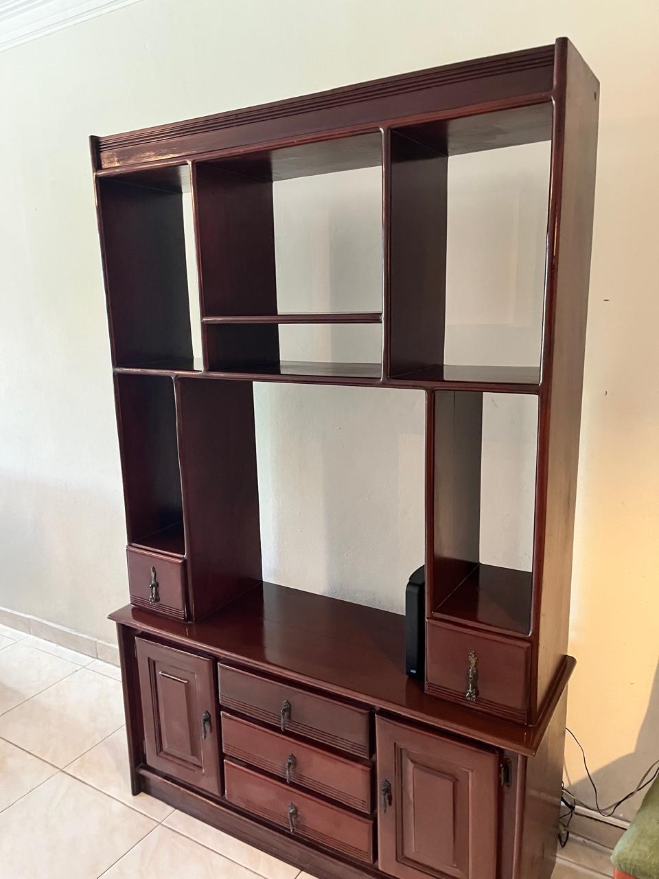 muebles y colchones - Estantería de caoba 1