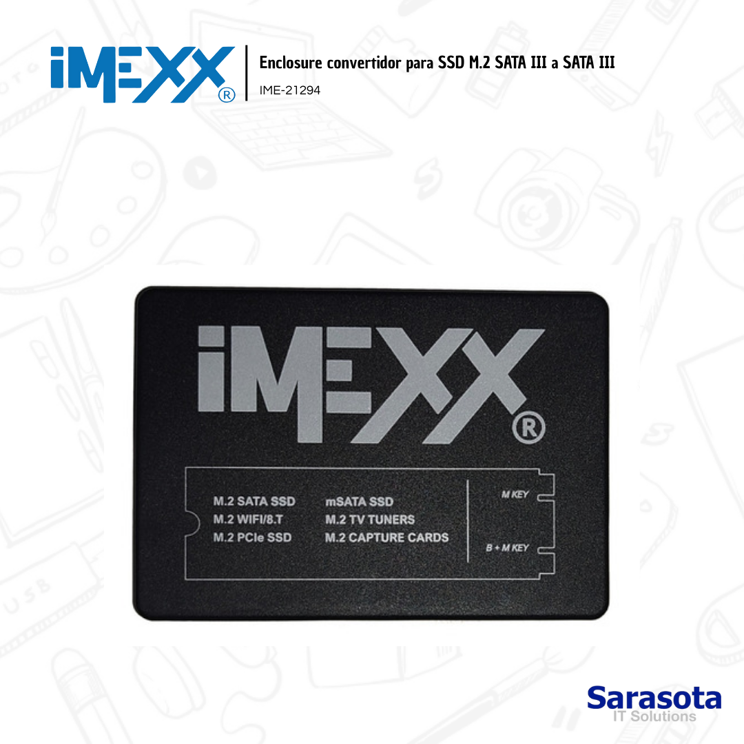 accesorios para electronica - imexx Enclosure solo acepta M.2 SATA (no NVMe)  0
