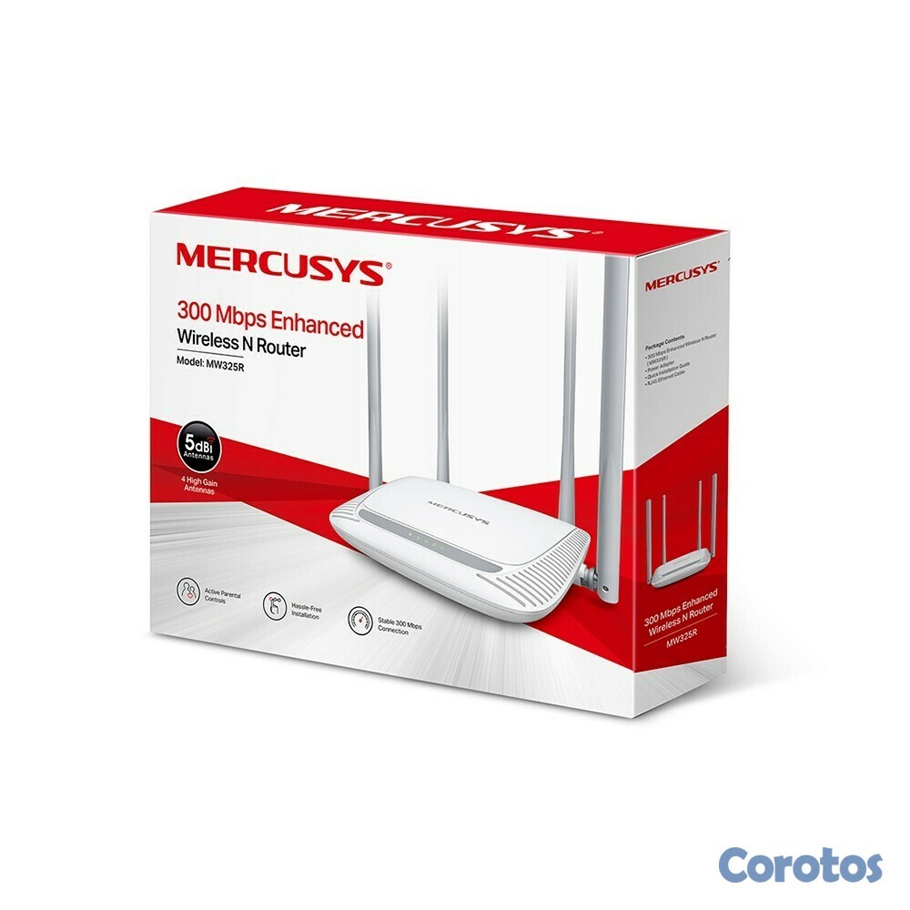 otros electronicos - Router Inalámbrico N 300Mbps Mercusys MW325R 1