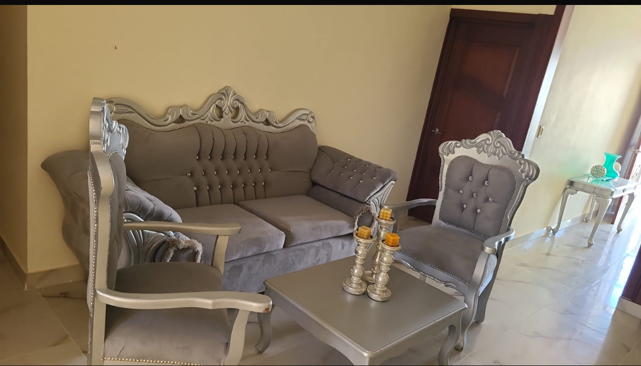 muebles y colchones - juego de mueble en caoba  2