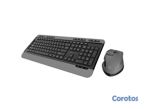 computadoras y laptops - TECLADO MOUSE KLIPX MAGNIFIK, INALAMBRICO, TECLAS BAJO PERFIL, 6 TECLAS DE ACCES 2