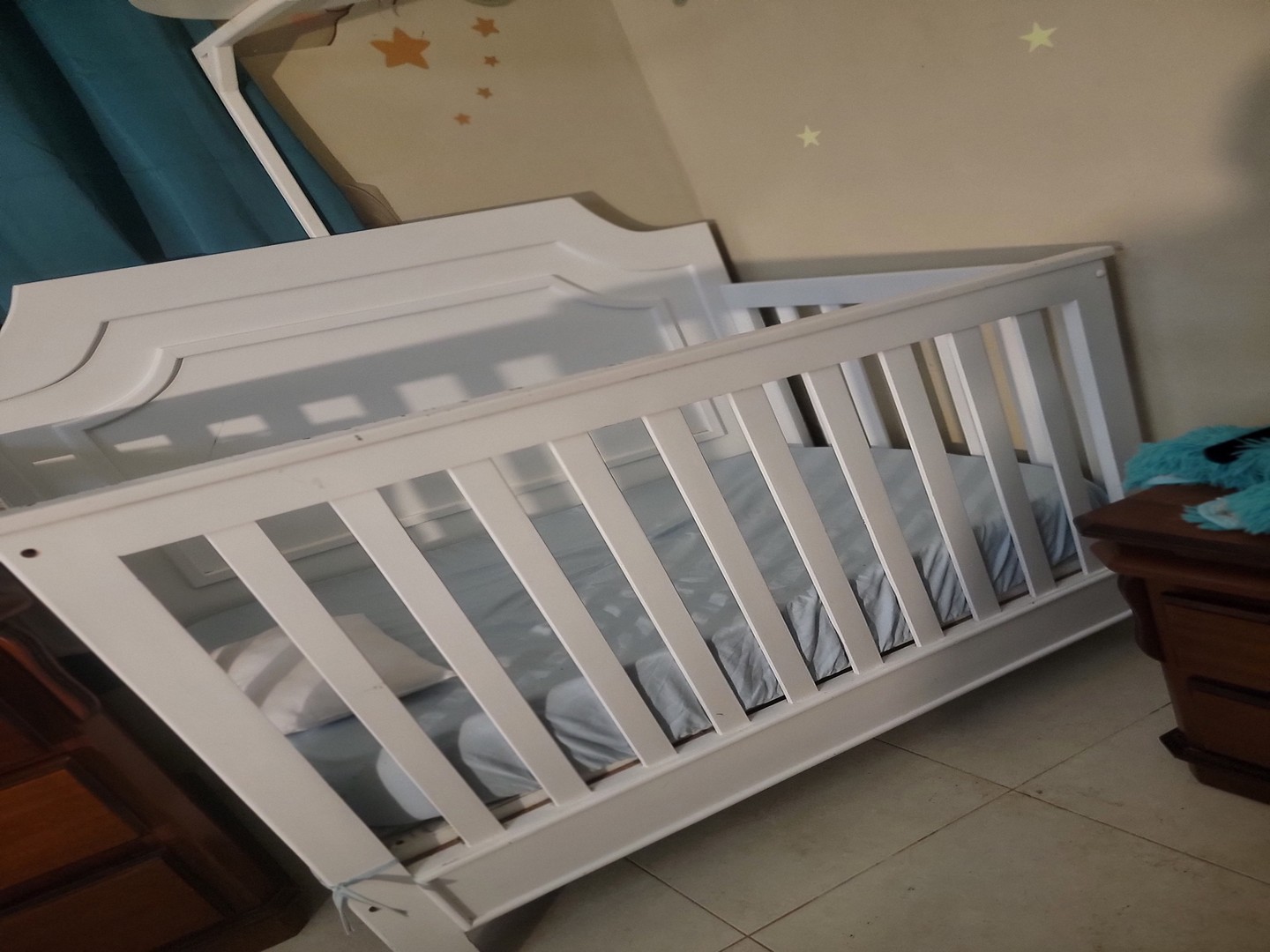 muebles - Cuna con su  cambiador como nueva  3