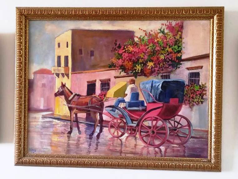 arte y antigüedades - Colección de cuadros en oleo  1