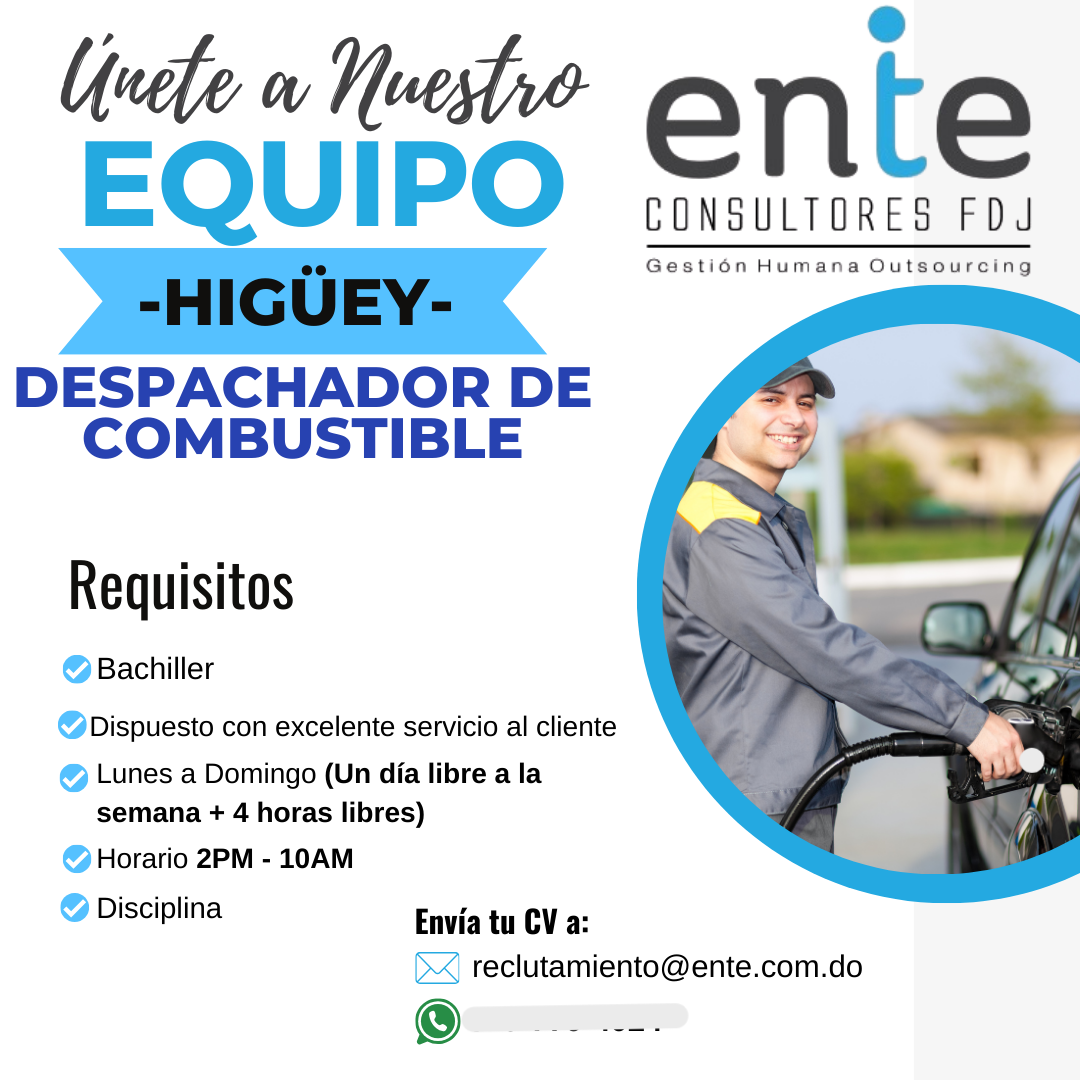 empleos disponibles - Despachador de combustible 