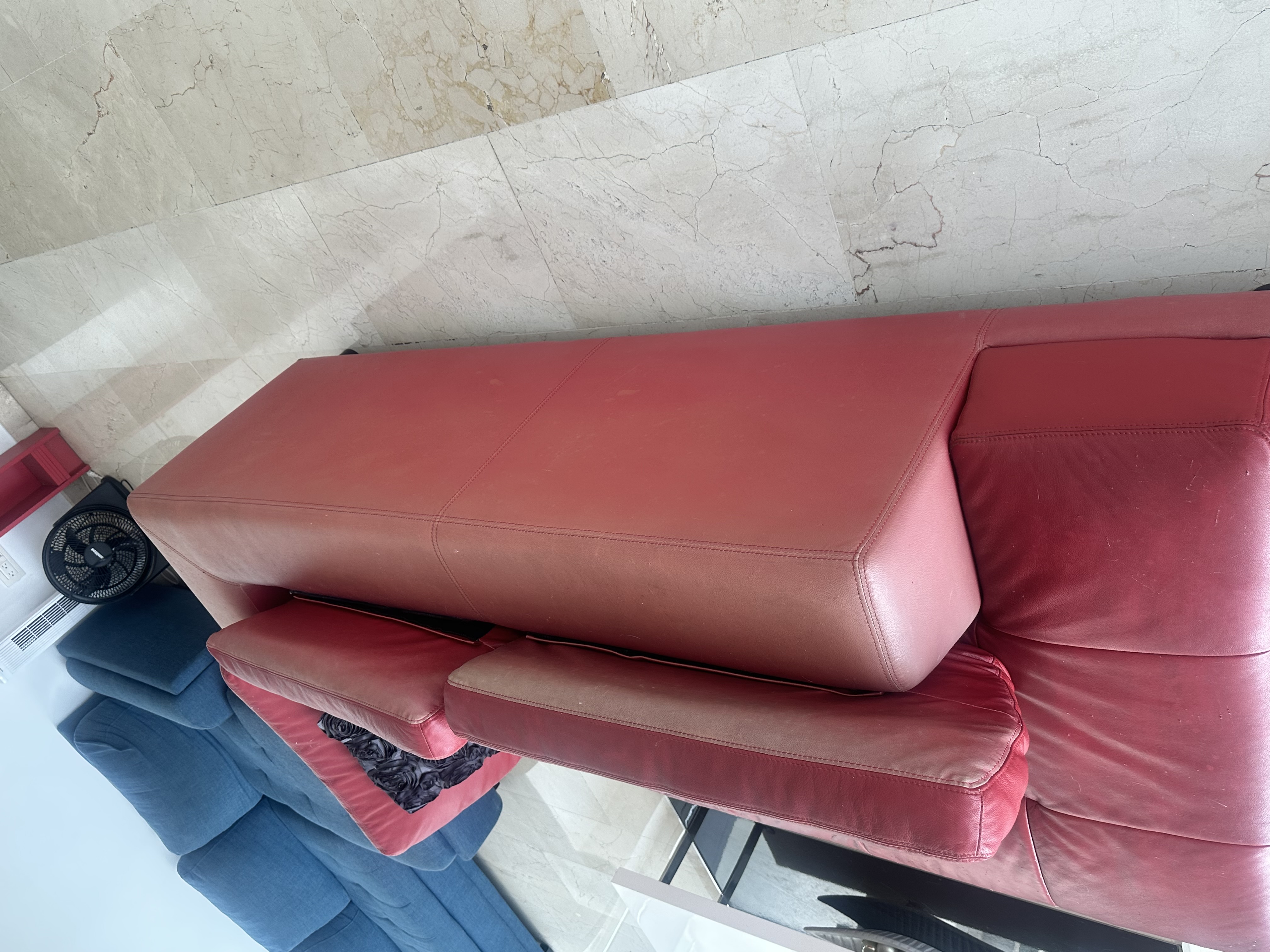 muebles y colchones - Juego muebles rojo pie  4