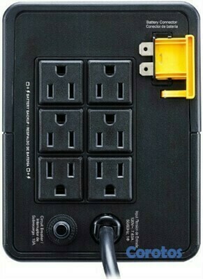 computadoras y laptops - UPS APC BVX900L-LM BACK-UPS 900VA, 480 WATTS, 120V, AVR, 6 TOMAS NEMA 5-15R 2
