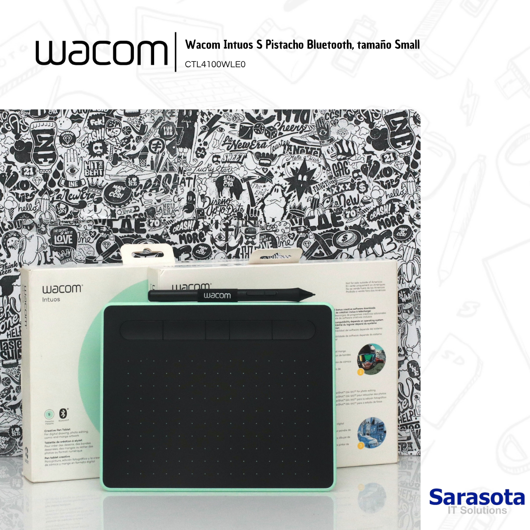 accesorios para electronica - Wacom Intuos S Pistacho Bluetooth, tamaño Small  0