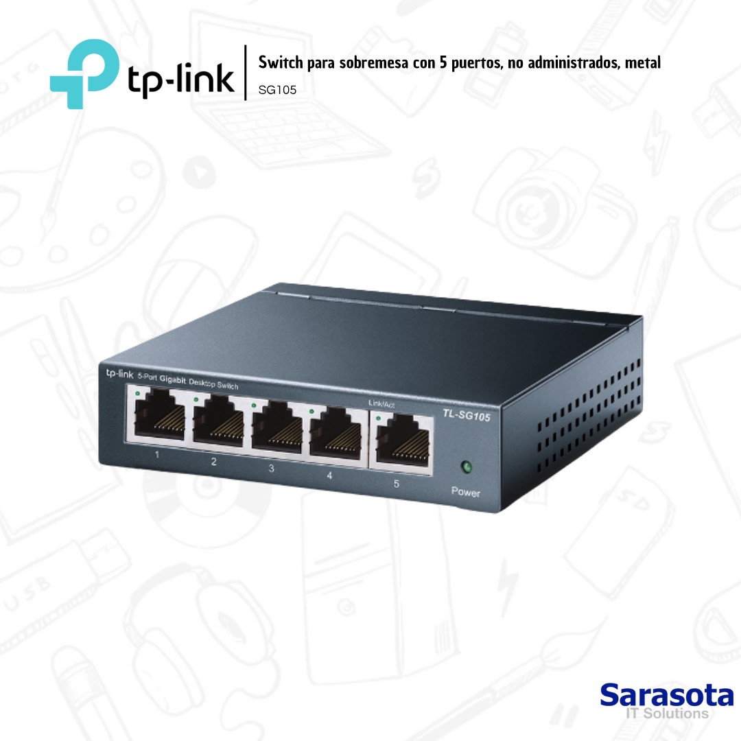 accesorios para electronica -  Tp-Link Switch Gigabit 5 puertos SG105 2