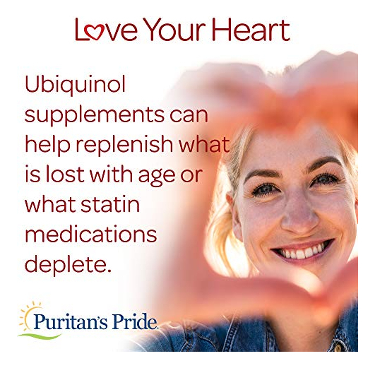 Salud y Equipamiento Médico - Ubiquinol 100mg Puritan's Pride Apoya La Salud Del Corazon 4