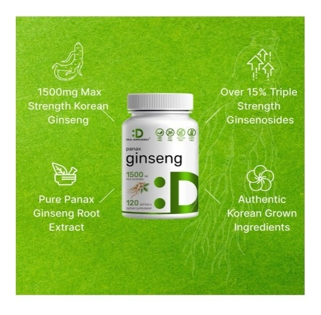 Salud y Equipamiento Médico - Ginseng 1500 Mg - 120 Uds 3