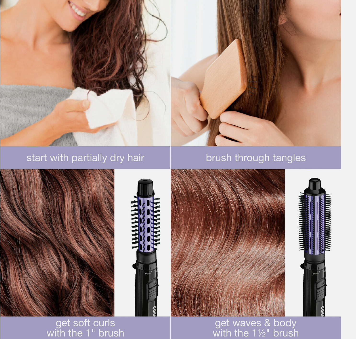salud y belleza - Cepillo de aire Conair 2 in 1 1