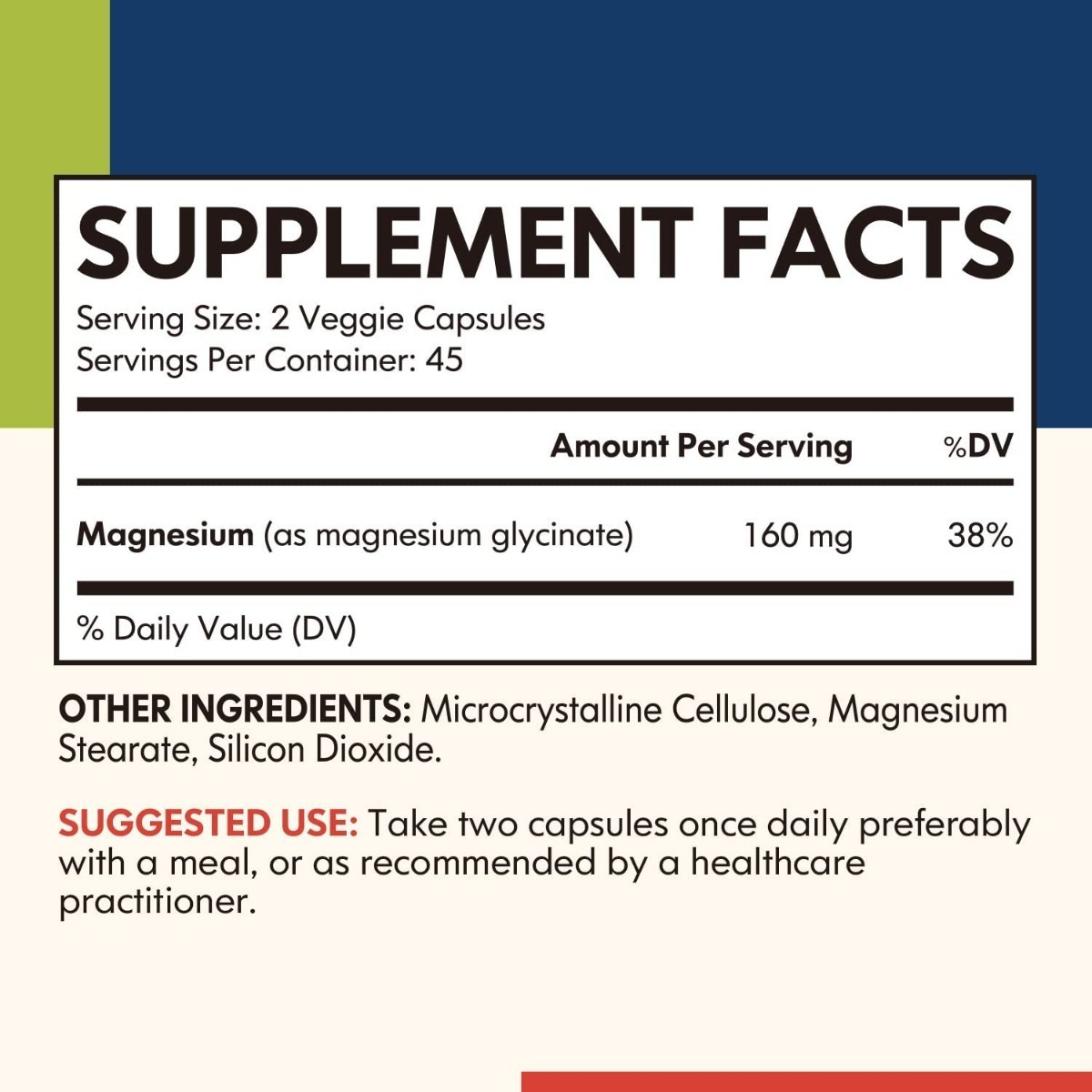 Salud y Equipamiento Médico - Glicinato Magnesio Foodforth - Unidad 1