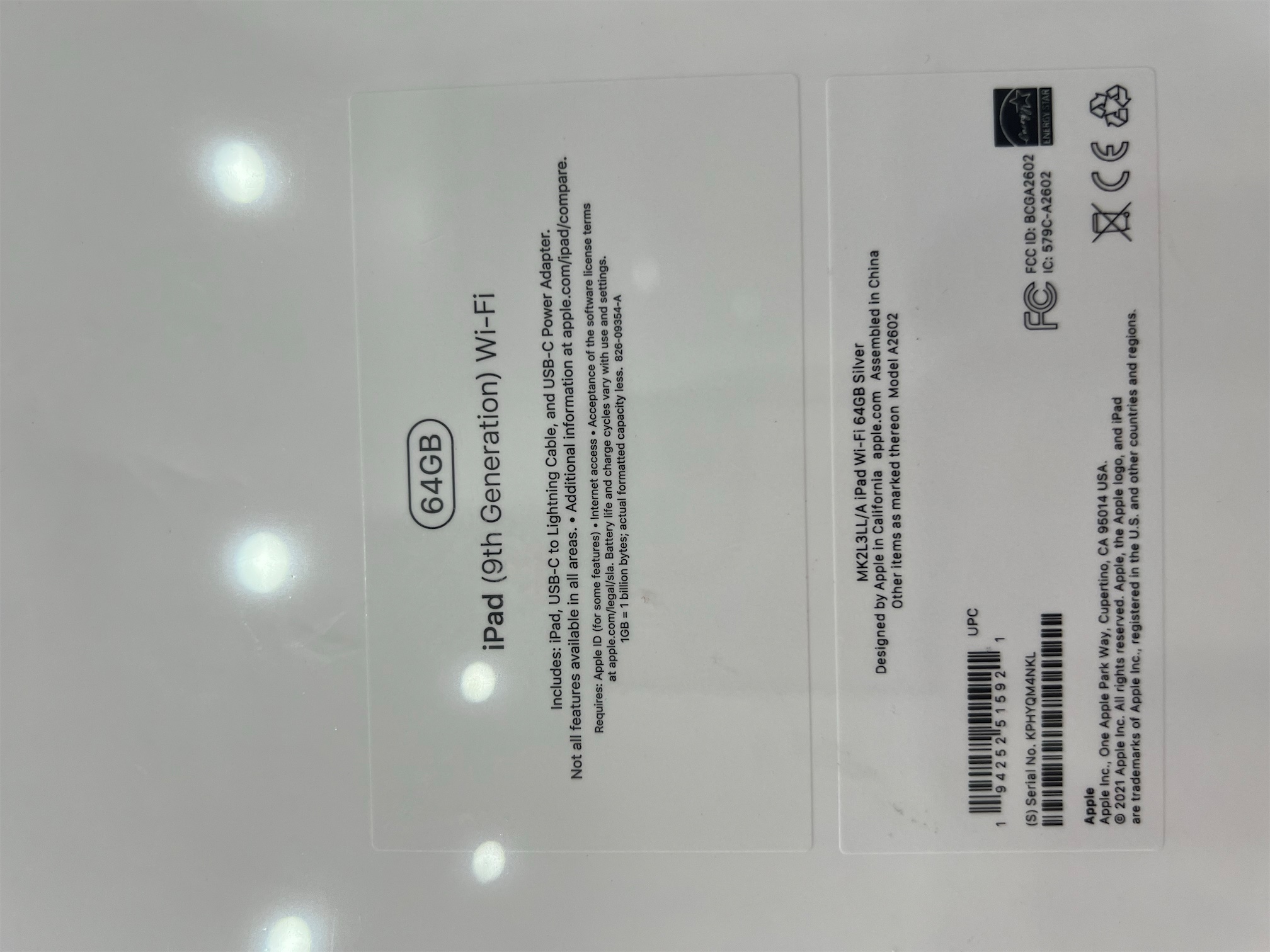 celulares y tabletas - iPad 9TH Generación 64gb Silver Sellada 2