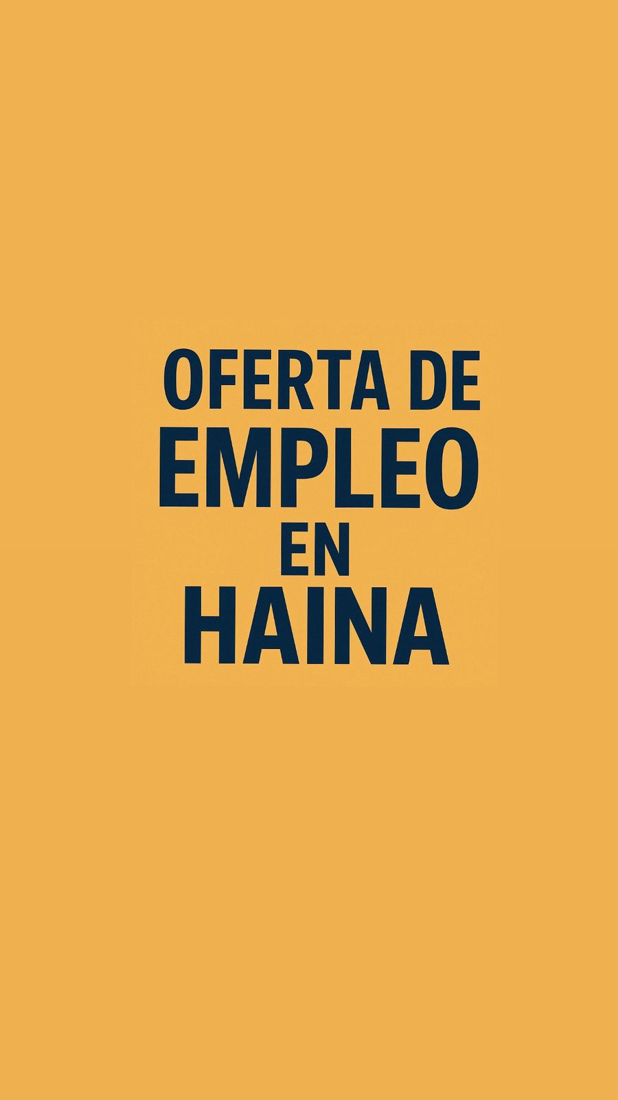 empleos disponibles - oportunidad de trabajo en Haina