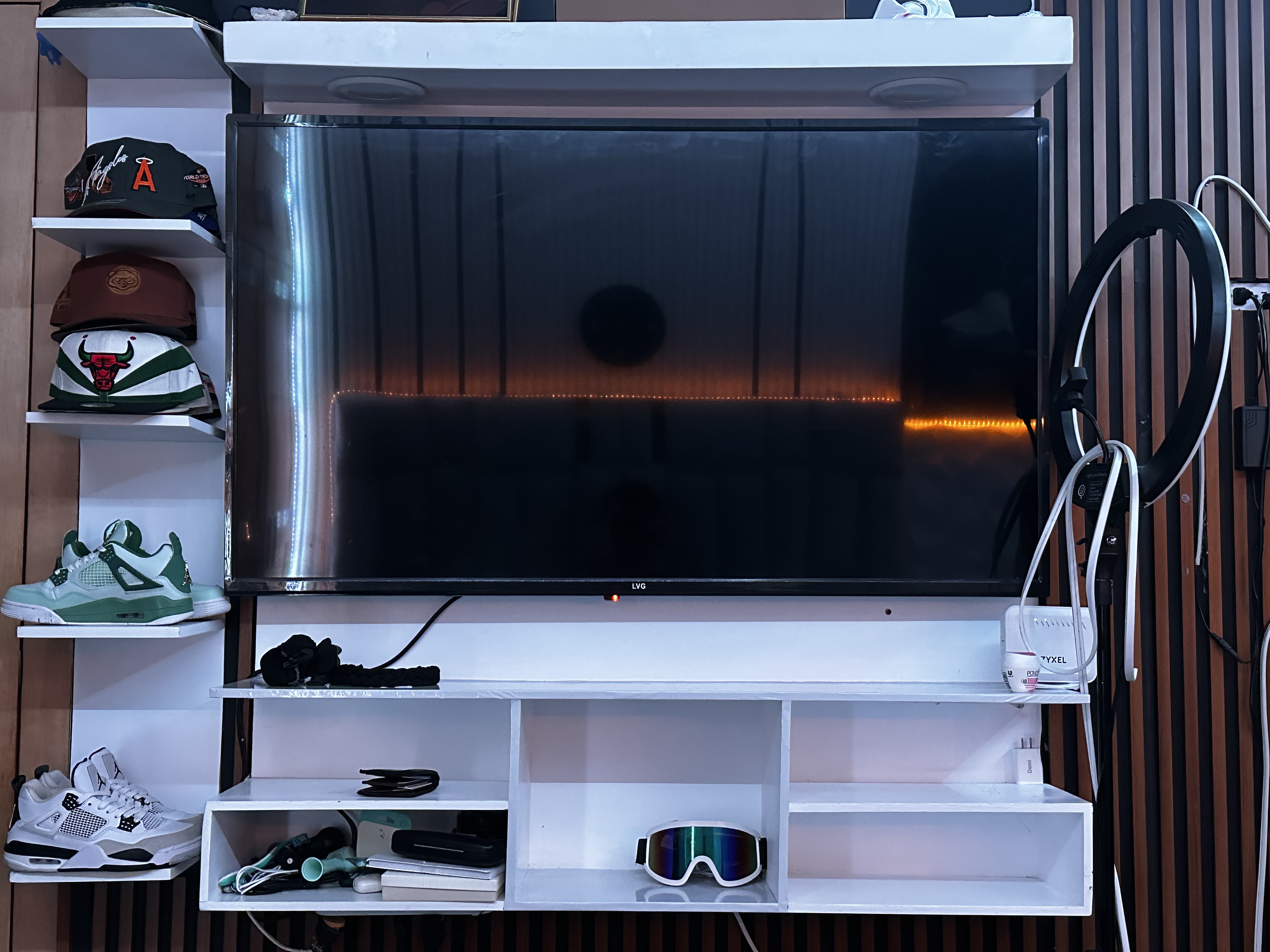 otros electronicos - estante flotante con luces de todo lo colores