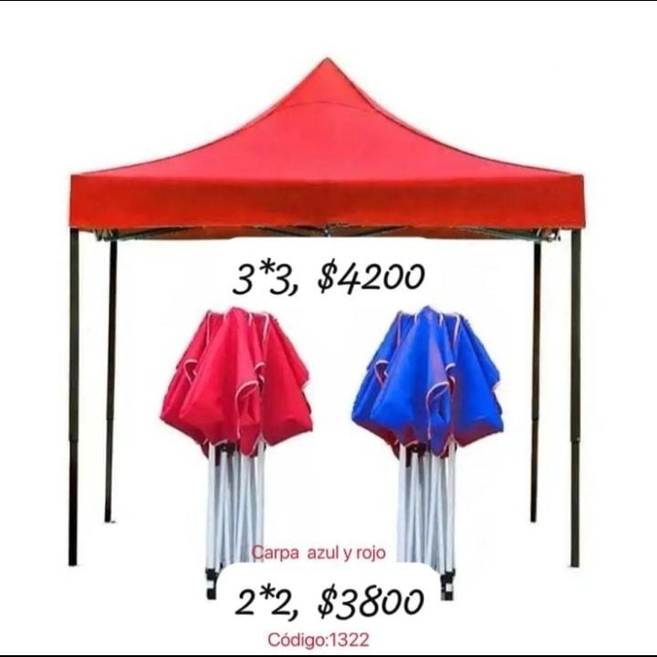 decoración y accesorios - carpa completa 👍
2.2cm=3800 pesos 
3.3cm=4200 pesos 