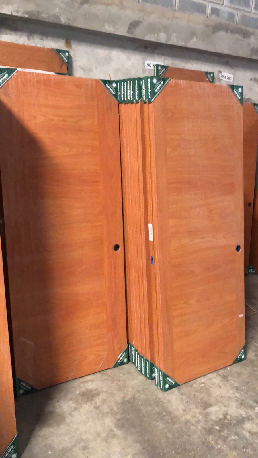 decoración y accesorios - puerta color roble 14500 instalada  0