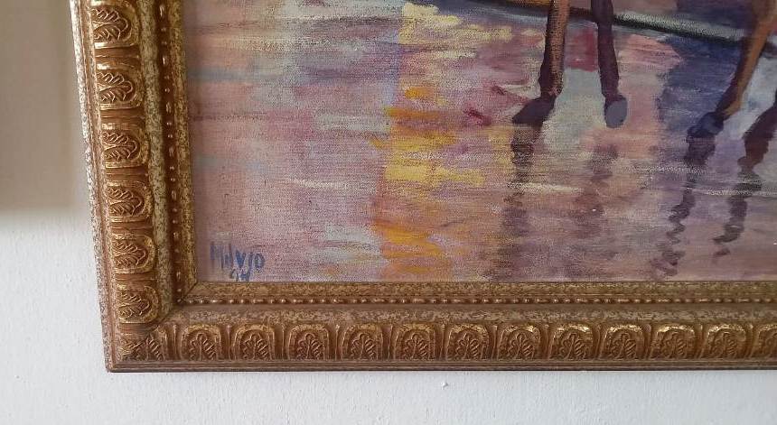 arte y antigüedades - Colección de cuadros en oleo  2