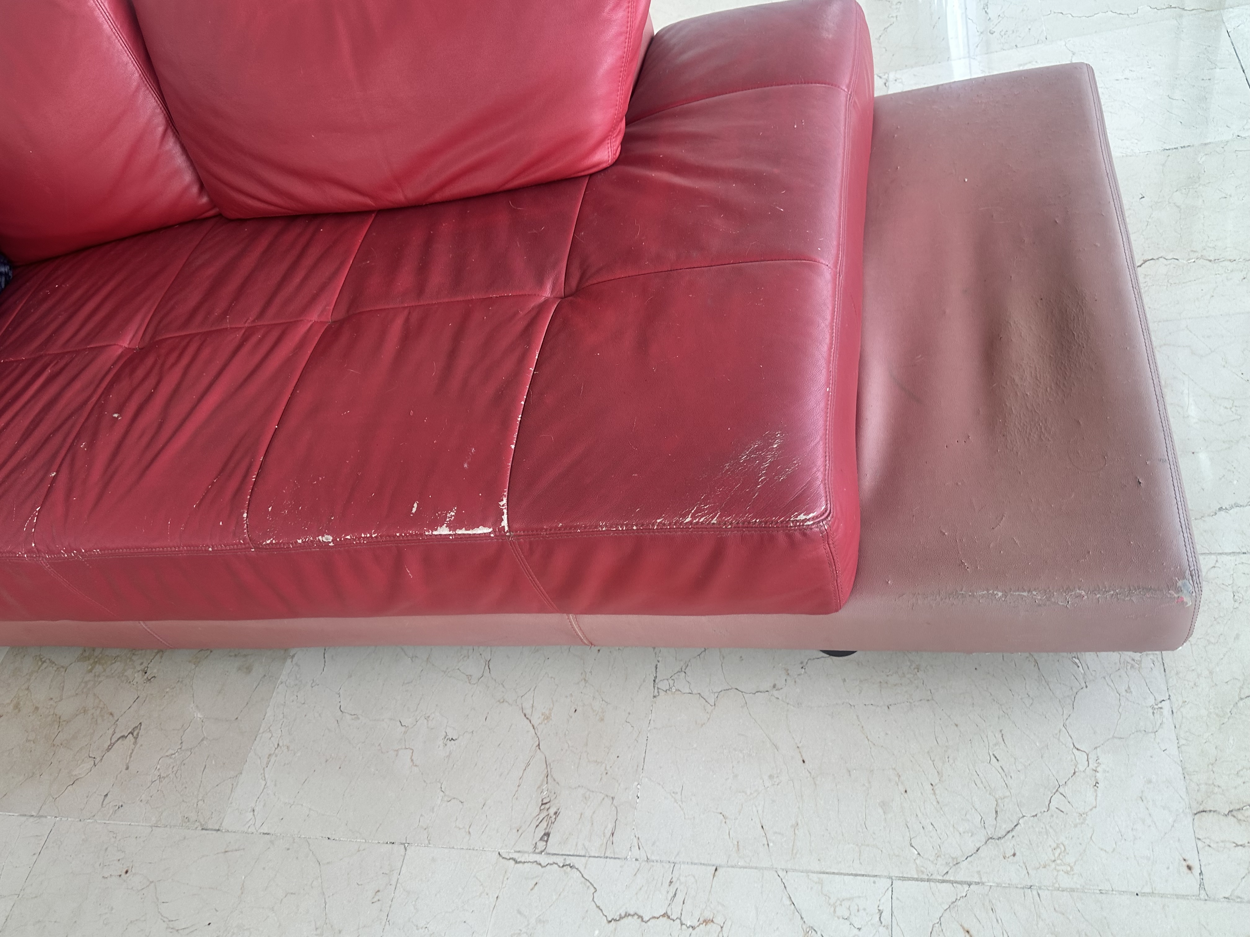 muebles y colchones - Juego muebles rojo pie  5