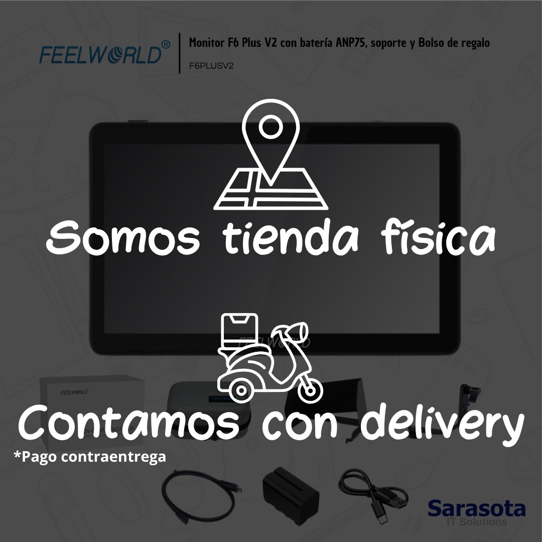 accesorios para electronica - Feelworld Monitor F6 Plus V2 con batería ANP75 1