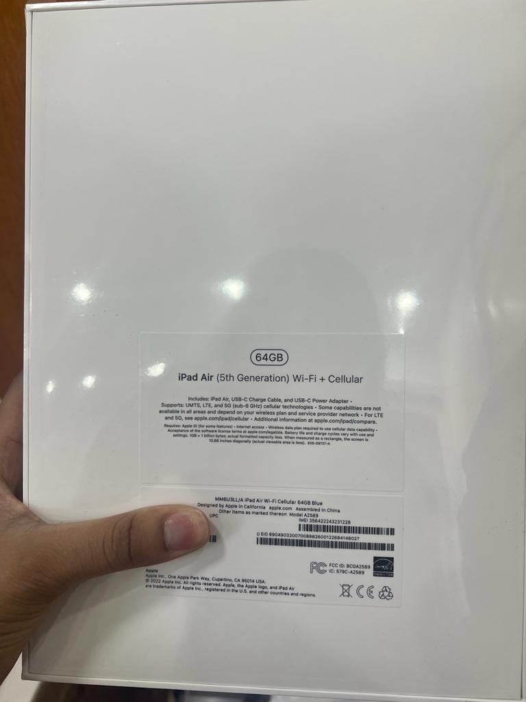 celulares y tabletas - iPad Air 5th generacion 64gb Sellada 3
