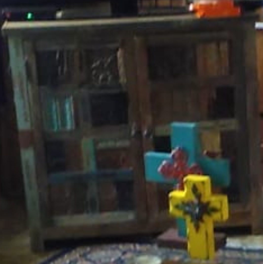 muebles y colchones - Repisa rústica de la India. 0