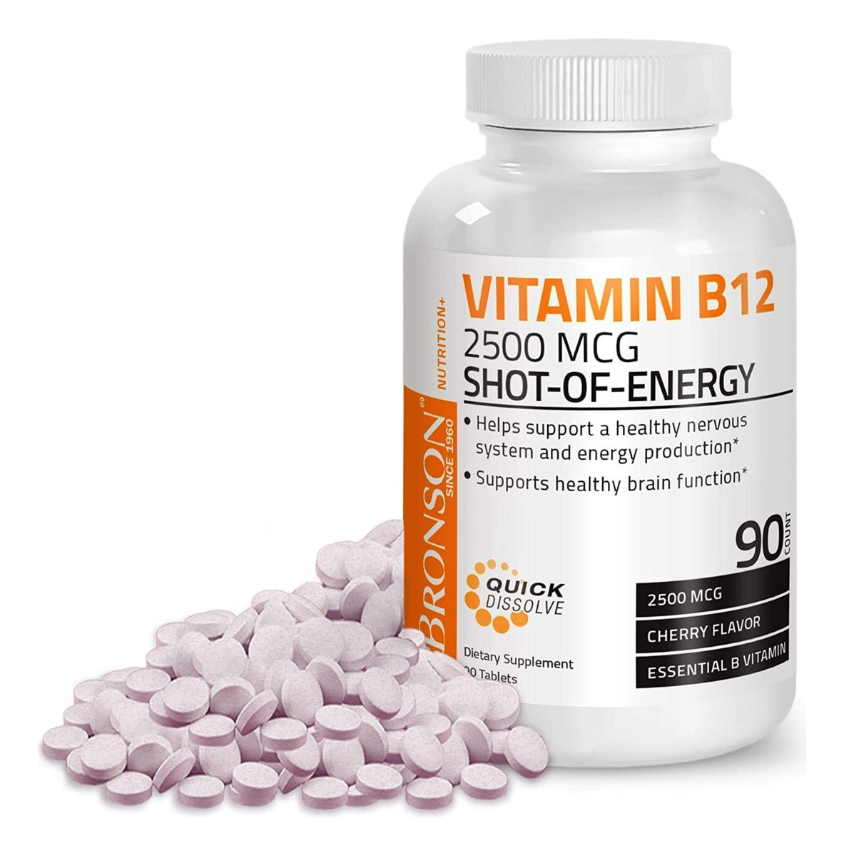 Salud y Equipamiento Médico - Vitamina B12 2500 Mcg Bronson 0