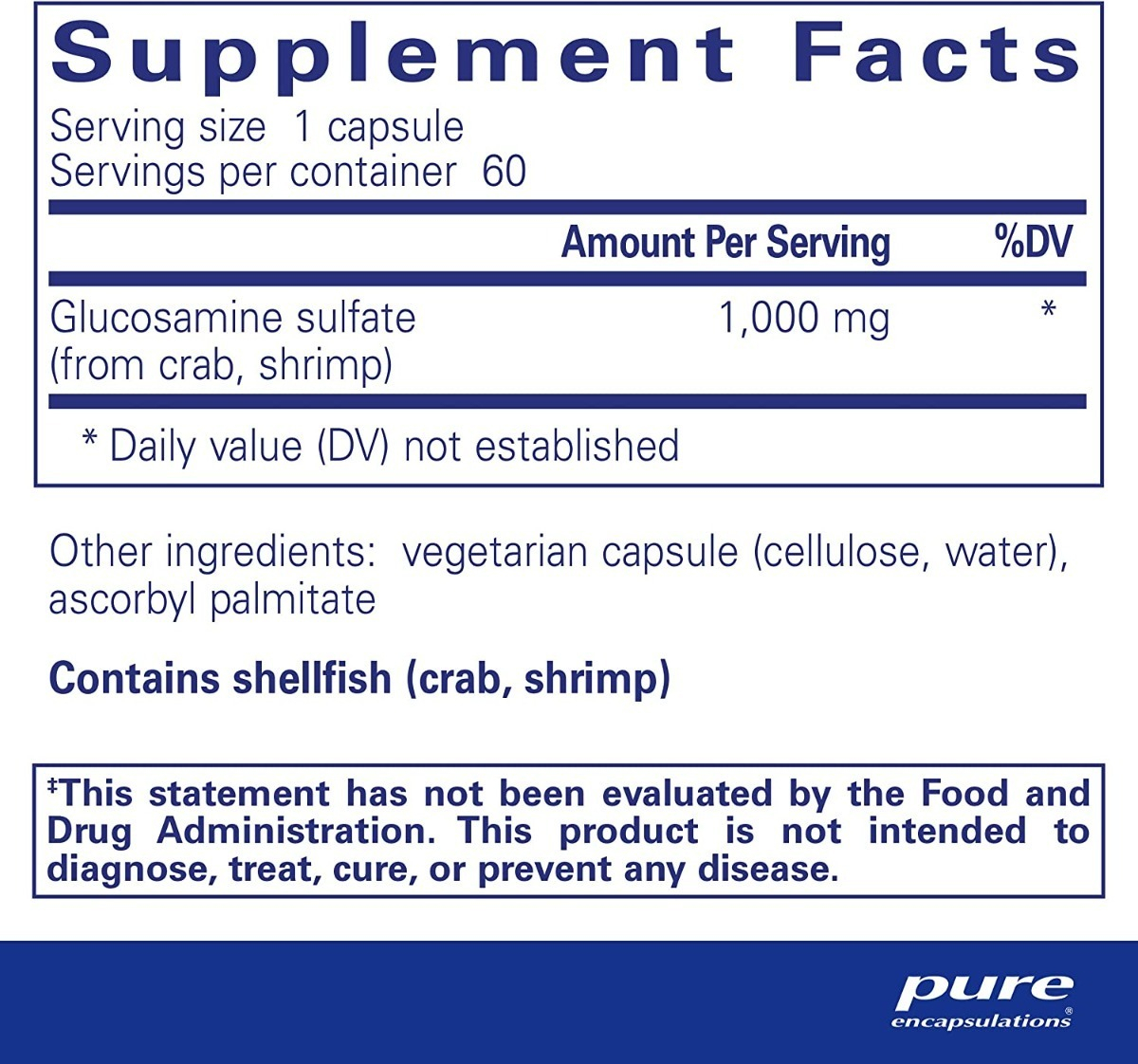 Salud y Equipamiento Médico - Glucosamina 1000 Mg Pure Encaps 1