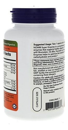 Salud y Equipamiento Médico - Alimentos Super Enzimas - 90 Capsulas 4